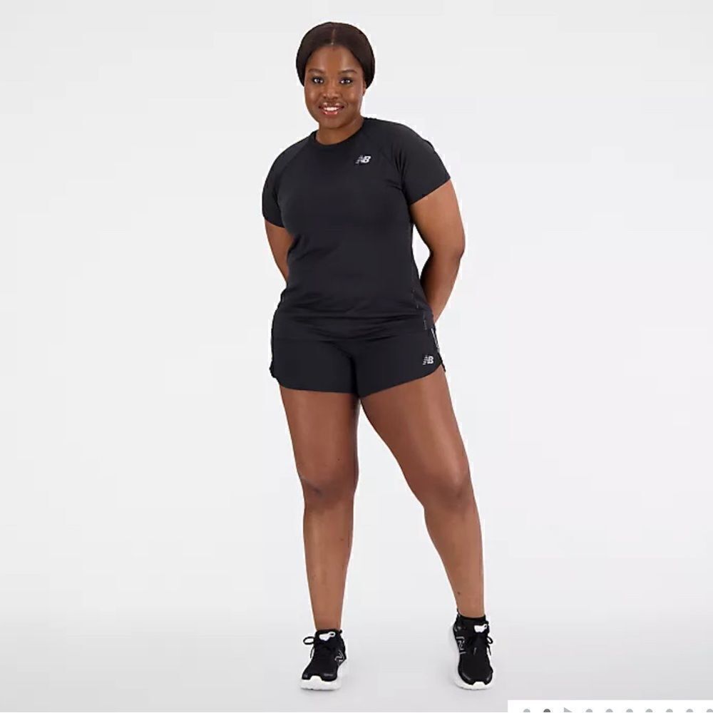 NWT New Balance Plus Size Impact Run 3” Shorts Zip Pockets NB Dry - Size 2XL